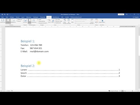 Tabs & Tab Stops – Word Tutorial