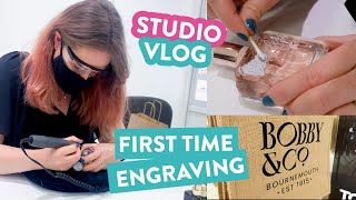 Studio Vlog | Calligraphy engraving for the first time! | 041