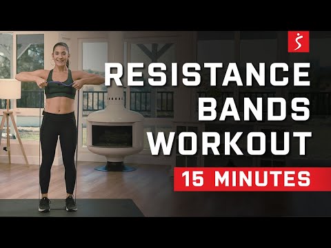 15-Minute Resistance Band Upper Body Toning | Quick Arm Workout | Sunny Strength®