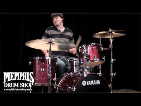 Yamaha Birch Custom Absolute Drum Set - Burgundy Sparkle