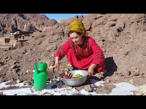 How To Cook Eggplant Village Style Daily Routine Village life in Afghanistan | Village Food