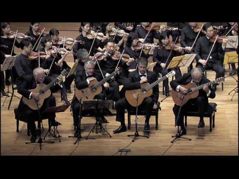 [Los ROMEROS] J. RODRIGO Concierto ANDALUZ for Four Guitars and Orchester