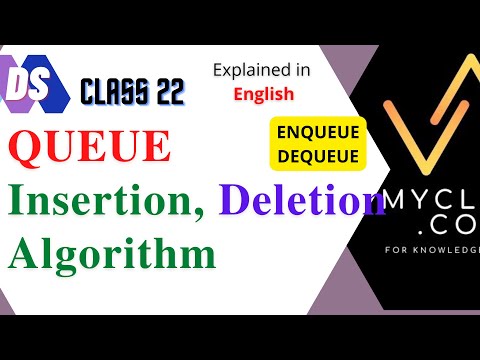 Ds 22 Queue Array Implementation Enqueuedequeue Englishinsertion Deletion Algorithm
