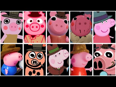 ROBLOX PIGGY NON INFECTED DETECTIVE PIGGY ALL JUMPSCARES