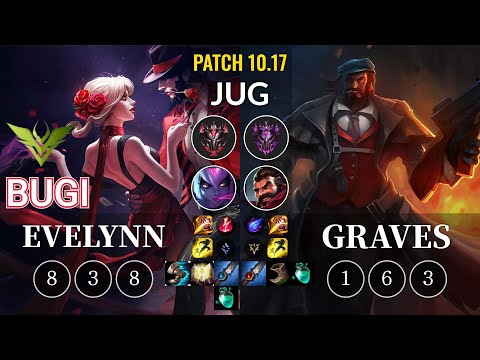 V3 Bugi Evelynn vs Graves Jungle - KR Patch 10.17