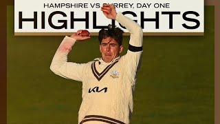 HIGHLIGHTS: Surrey on back foot as 13 wickets fall on Day 1 vs Hampshire | County Championship