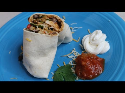 Chicken and Black Bean Burritos