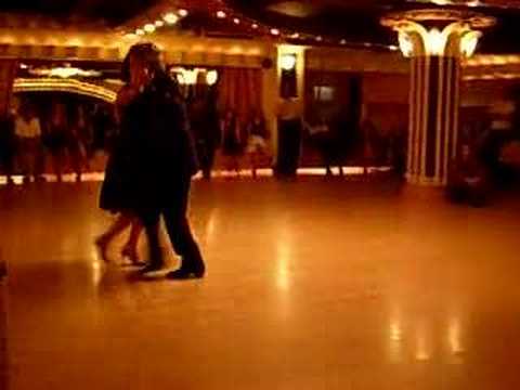  Alberto Dassieu  and  Paulina Spinoso  are  dancing  to  the  vals  "  La Tapera  "