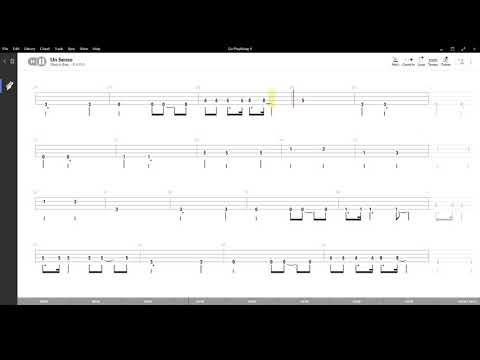 Un Senso ( Vasco Rossi ) ,Tablatura e base Senza Basso - Backing bass track-NO BASS