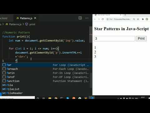 3 Triangle Pattern Using Numbers In Javascript