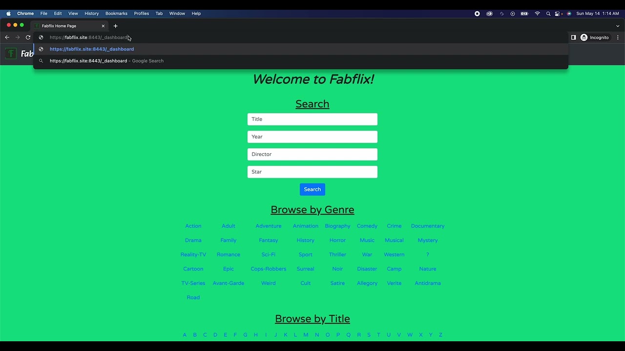 CS122B - Project 3 Demo
