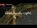 Lead Kindly Light,  Pope Benedict XVI releases the glorious Presence of Jesus. Hyde Park, London UK