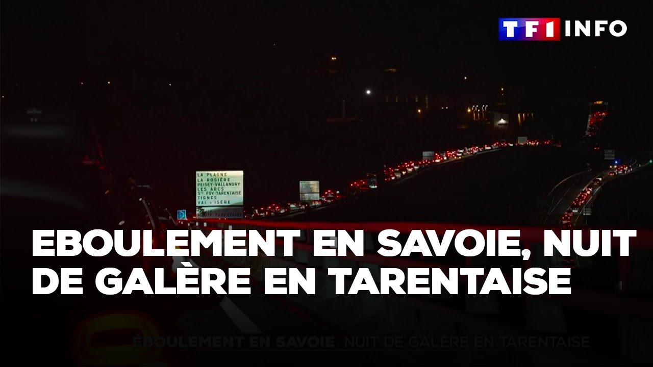 Eboulement en Savoie, nuit de galère en Tarentaise｜TF1 INFO