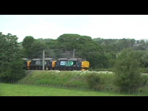 37229/37601 with 37409 DIT 6K73 Sellafield - Crewe flasks 22nd June 2011