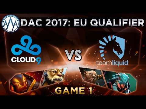 Cloud9 vs Liquid Game 1 - DAC 2017 Europe Qualifier - @DotaCapitalist & @BTSGoDz