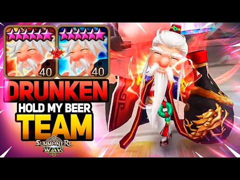 THE BEST DRUNKEN TEAM IN SUMMONERS WAR RTA