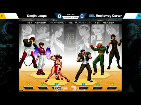 Denjin Loops vs Rockaway Carter - KOF 2002UM Neo Geo World Tour Special Stage Magfest Winners TOP-4