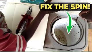 Twin Tub Top Loader Washing Machine Dryer Not Spinning — Causes and Easy Solutions