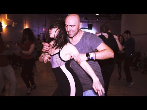 Ivo Vieira & Ekaterina Novaya social dancing at the DC Zouk Heat Weekender