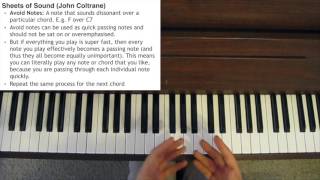 Sheets of Sound Explained (John Coltrane)