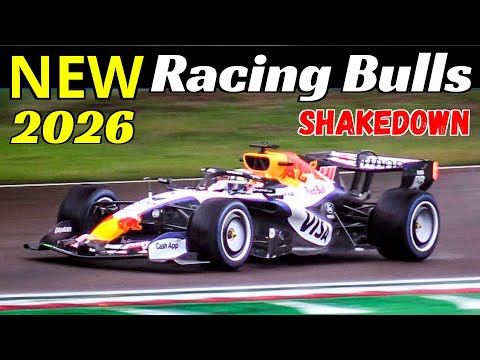 ⚠️NEW 2026 Visa Cash App Racing Bulls F1 VCARB03, First Shakedown with Liam Lawson & Arvid Lindblad