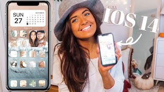 HOW TO CUSTOMIZE YOUR IOS 14 HOME SCREEN // Step-by-Step Tutorial, Beachy & Boho + NEW FEATURES