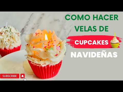 How to Make Cupcake Candles | Make Christmas Cupcake Candles | Soy Wax Candles | Cupcake Candles