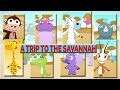 LEARNING THE SAVANNAH ANIMALS SOUNDS LITTLE BIRD For Children Kids Babies