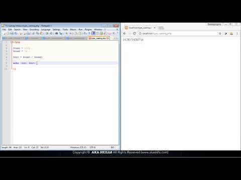 34 Type Casting In Php