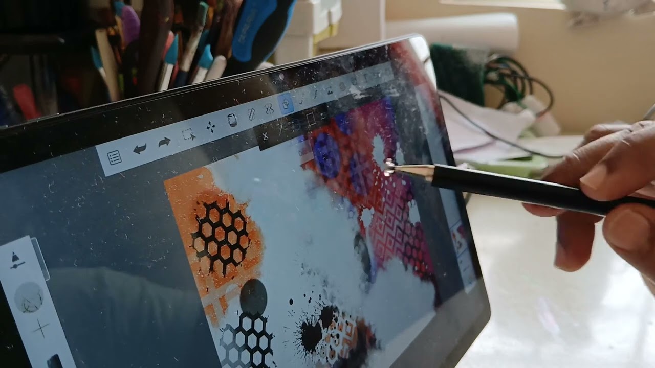 Abstract digital art on sketchbook #art 