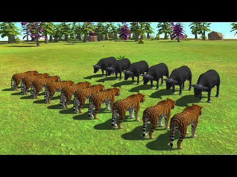 10 Tigers vs every unit - Animal Revolt Battle Simulator