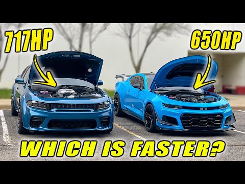 CHARGER HELLCAT VS. CAMARO ZL1 RACE!