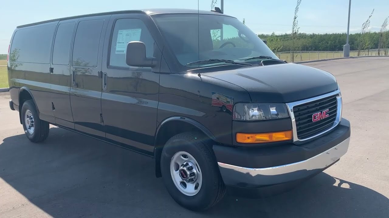 Black 2025 GMC Savana Cargo Van Calgary AB Wolfe Auto ...