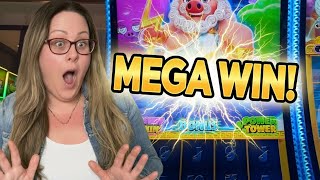 SHOCKING TRIPLE POP! Power Pig Slot Went CRAZY at The Casino -- BIG WIN! 😱