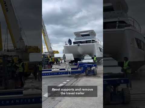 Launching our new Aventura 50 MY powercat!