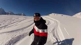 preview picture of video 'Snowboarding in Solda - Sulden Am Ortler (Italy) - 30.12.2013'