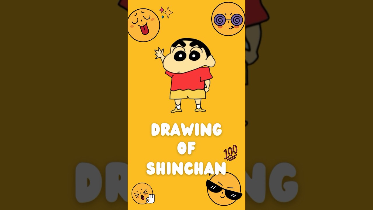 How to draw Sinchan #shorts #sinchandrawing