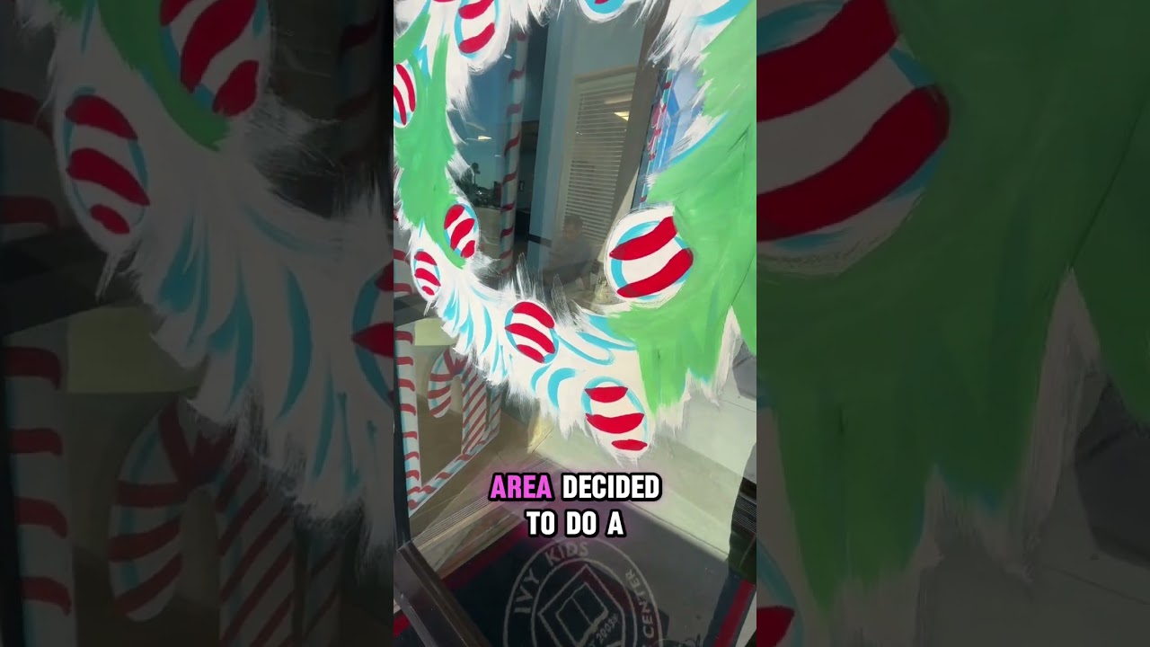 Painting Daycare Windows That Still Let You Peek Outside! 🎨👀