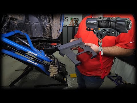 How to install Winch Mount and Winch on Polaris RZR 1000 | SuperATV