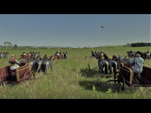 Total War  ROME 2 / Chariot VS Roman Infantery / IT`S A SLAUGHTER
