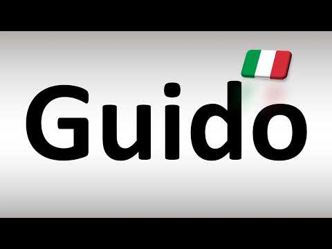 How to Pronounce Guido in Italian