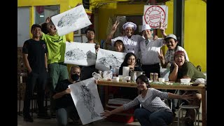 Workshop "Gyotaku" Natsuko × Grafis Huru Hara