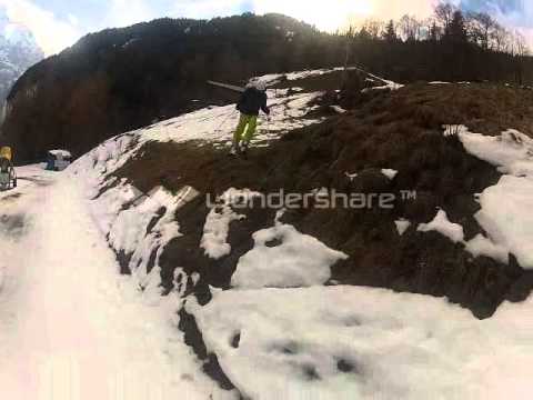 Freeskiing at Schilthorn
