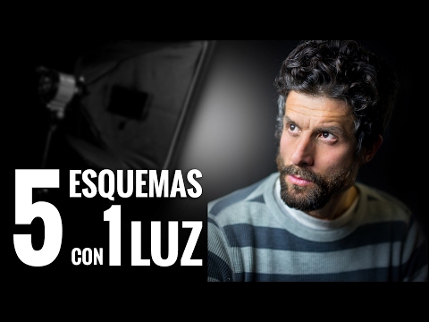 5 ESQUEMAS de ILUMINACIÓN con 1 LUZ