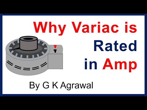 Why Variac Transformer rating in Amp not in KVA Video