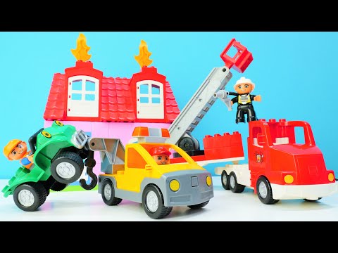 Spielspaß mit tollen Spielzeugautos. Einsätze für die Helfer Autos. Video für Kinder