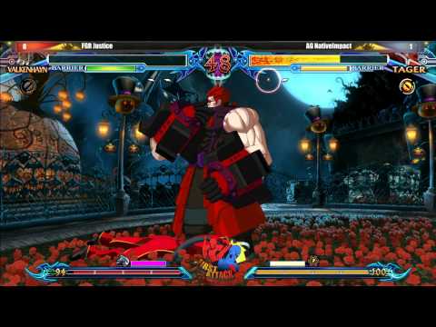 BlazBlue ChronoPhantasma FGR Justice vs AG NativeImpact  - Puerto Rico First Attack Tournament