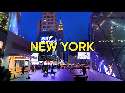 Welcome to New York - Walking around Manhattan at Night