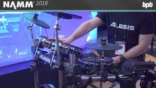 Video thumbnail for Alesis Surge Mesh Electronic Drum Kit @ NAMM 2018 by Bedroom Producers Blog