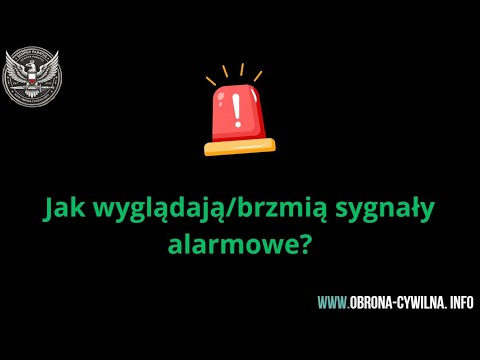 Sygnał ogłoszenia i odwołania alarmu przeciwlotniczego